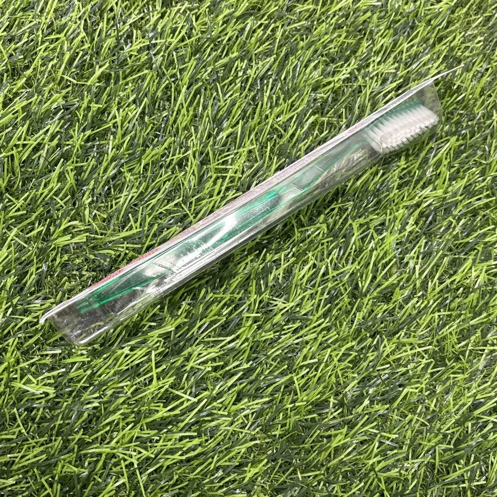 Vintage Colgate Plus Soft Toothbrush Green Handle NOS Sealed ADA Approved